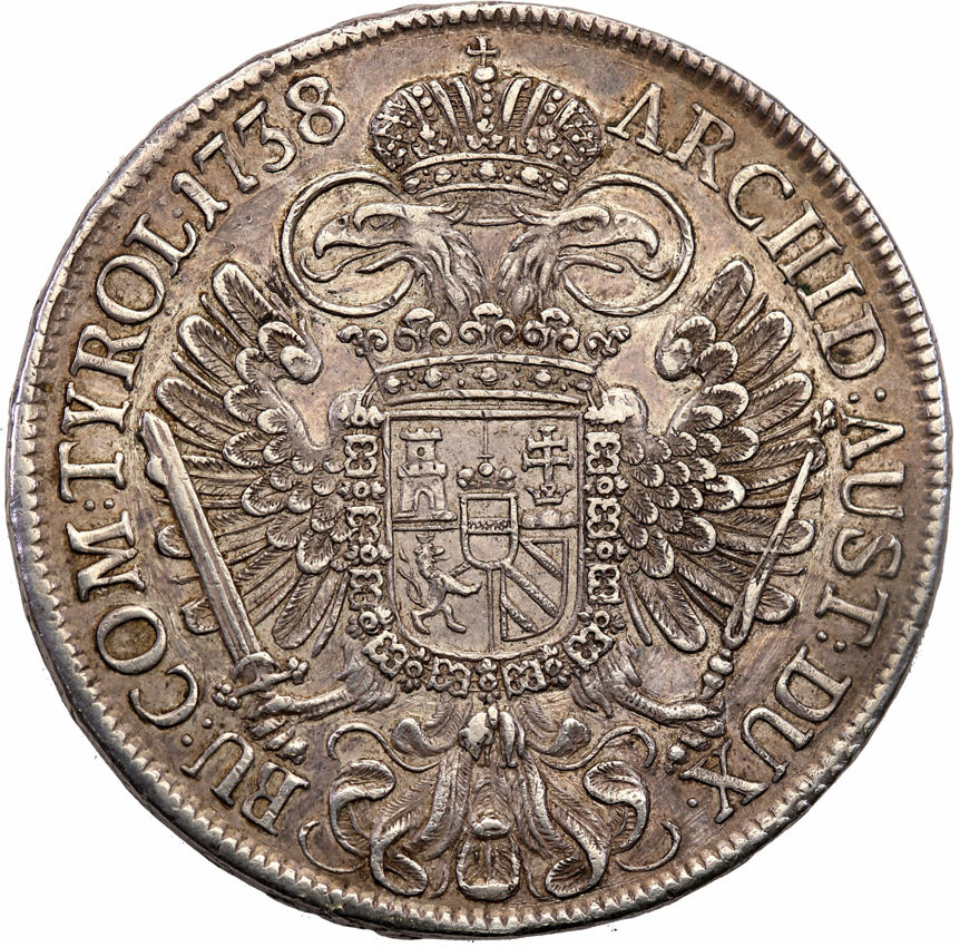 Austria. Karol VI (1711-1740). Talar 1738, Wiedeń